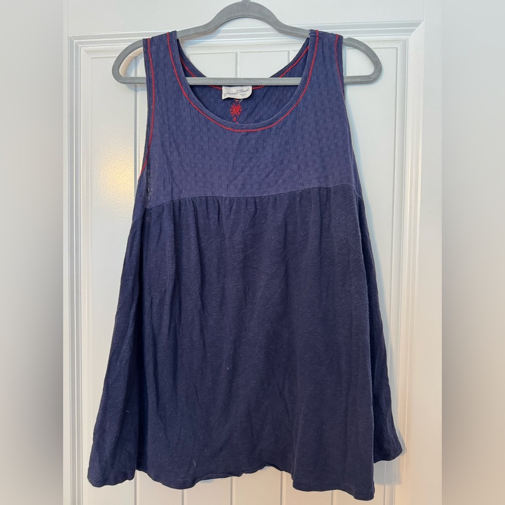 Blue Sleeveless Top